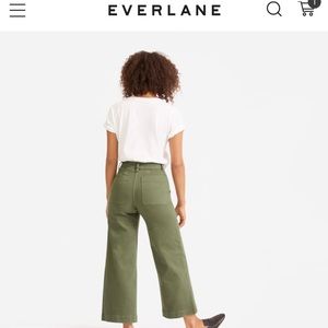 Everlane Wide Leg Crop in Surplus